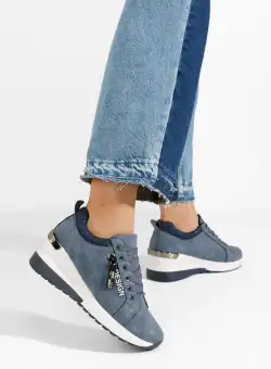 Sneakers cu platforma Sevima albastri