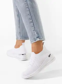 Sneakers cu platforma Uvesa albi
