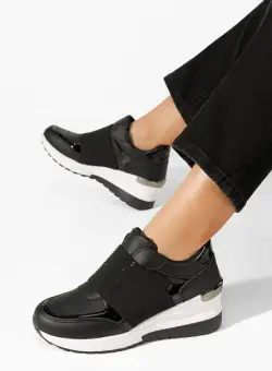 Sneakers cu platforma Valesca negri