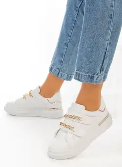 Sneakers dama albi Sibena