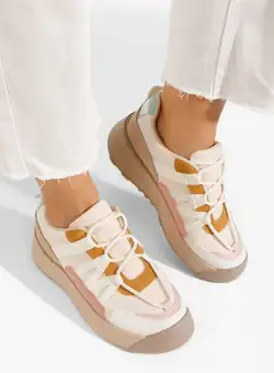 Sneakers dama Azelin bej