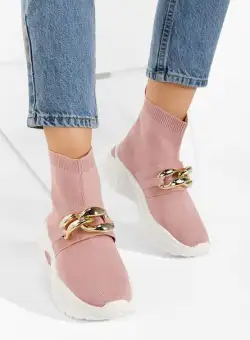 Sneakers tip soseta Alone roz