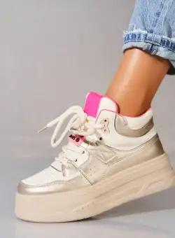 Sneakersi dama Piele Ecologica Roz Jazai