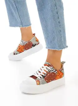 Tenisi cu platformă Tickera multicolori