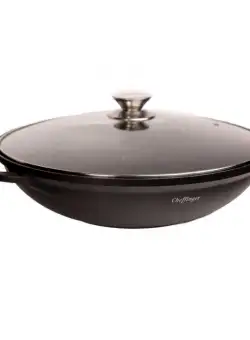 Tigaie Wok 36 cm Capac Si Acoperire din Marmura
