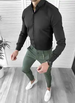 Tinuta barbati smart casual Pantaloni + Camasa 10108