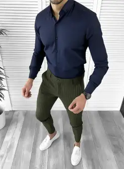 Tinuta barbati smart casual Pantaloni + Camasa 10244
