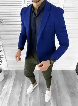Tinuta barbati smart casual Pantaloni + Camasa + Sacou 10257