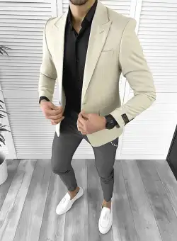 Tinuta barbati smart casual Pantaloni + Camasa + Sacou 10266