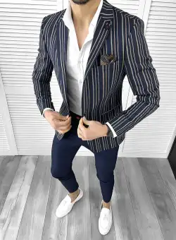 Tinuta barbati smart casual Pantaloni + Camasa + Sacou 10293