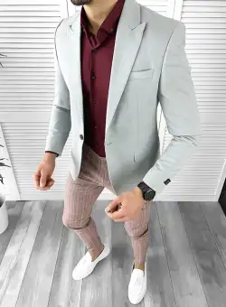 Tinuta barbati smart casual Pantaloni + Camasa + Sacou 10297