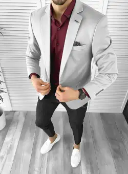 Tinuta barbati smart casual Pantaloni + Camasa + Sacou 10377