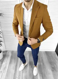 Tinuta barbati smart casual Pantaloni + Camasa + Sacou 10511