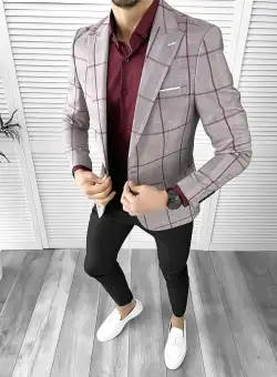 Tinuta barbati smart casual Pantaloni + Camasa + Sacou 10569