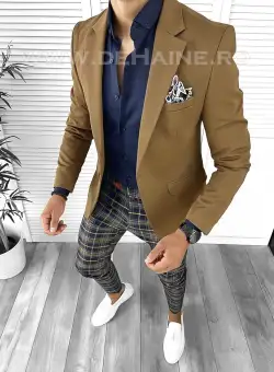 Tinuta barbati smart casual Pantaloni + Camasa + Sacou B8444