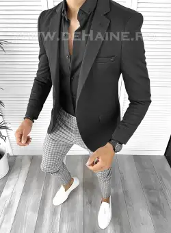 Tinuta barbati smart casual Pantaloni + Camasa + Sacou B8469