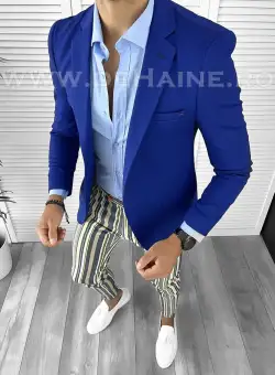 Tinuta barbati smart casual Pantaloni + Camasa + Sacou B9153