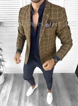 Tinuta barbati smart casual Pantaloni + Camasa + Sacou B9202