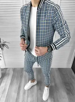 Trening barbati slim fit Pantaloni + Hanorac 10035 P20-2.1