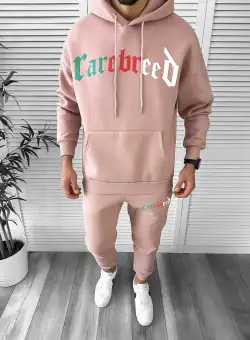 Trening barbati slim fit roz Pantaloni + Hanorac K173 Z14