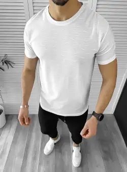 Tricou barbati alb 12456 41-2