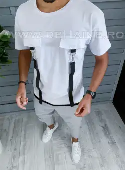 Tricou barbati alb slim fit Vagabond B1944 P6-3