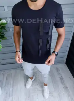 Tricou barbati bleumarin slim fit Vagabond B1950 V5-2.2