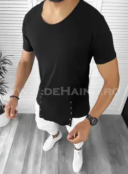Tricou barbati slim fit asimetric ZR A8528 P8-1.1