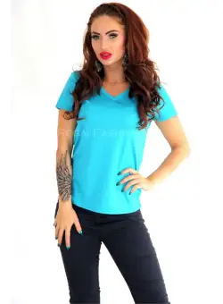 Tricou dama albastru B2436