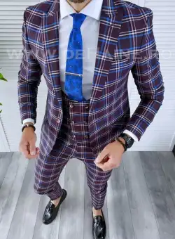 Vesta barbati eleganta slim fit 11979 E V1