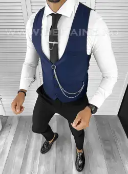Vesta barbati slim fit bleumarin B8257 75-4 E