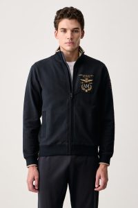Aeronautica Militare  hanorac cu fermoar pentru bărbați cu bumbac