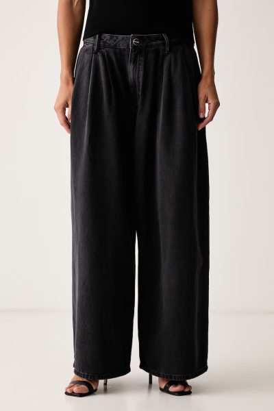 AllSaints  blugi wide leg pentru femei AXIS