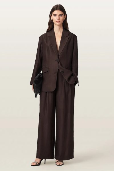AllSaints  pantaloni wide leg pentru femei cu in CHARLEY