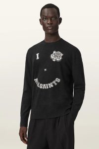 AllSaints  pulover pentru bărbați cu lână GRINNER CREW