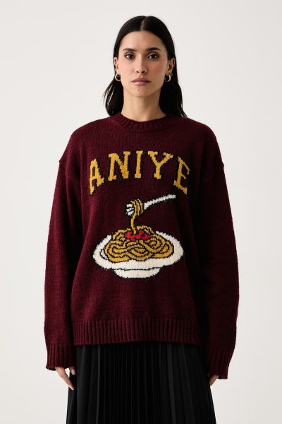 Aniye By  pulover pentru femei cu amestec de lână Spaghetti