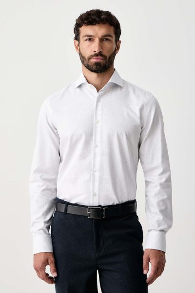 BOSS  cămașă oxford pentru bărbați din bumbac H-HANK-SP-B1-C1-263