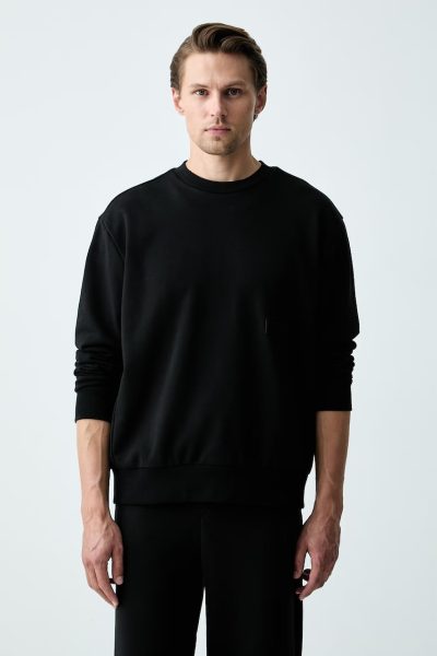 BOSS Green  hanorac pentru bărbați, cu bumbac SW_Crewneck