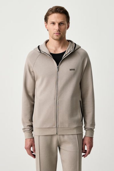 BOSS  hanorac de loungewear pentru bărbați cu bumbac Sense Hooded Jacket