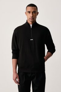 BOSS Orange  hanorac pentru bărbați din bumbac Ze_Smallzip