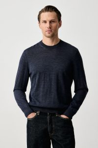 BOSS  pulover pentru bărbați din lână H-Leno