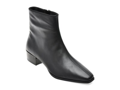 Botine ALDO negre, ZAYLAA 001, din piele naturala lacuita