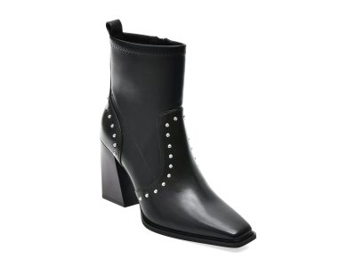 Botine elegante ALDO negre, GANINIO 001, din piele ecologica