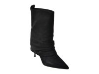 Botine elegante EPICA negre, 1701, din piele intoarsa