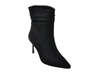Botine elegante FLAVIA PASSINI negre, T1531A, din piele intoarsa