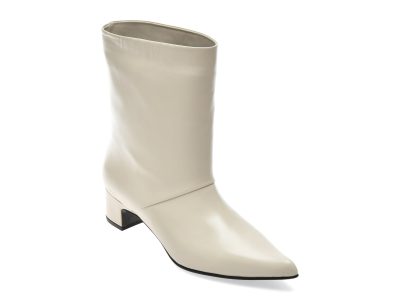 Botine EPICA crem, 6727034, din piele naturala
