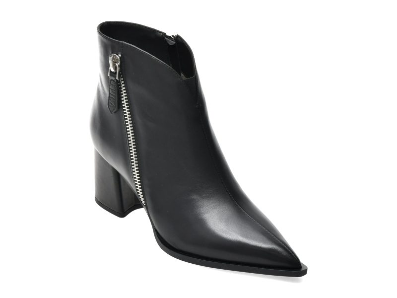 Botine EPICA negre, 1942, din piele naturala