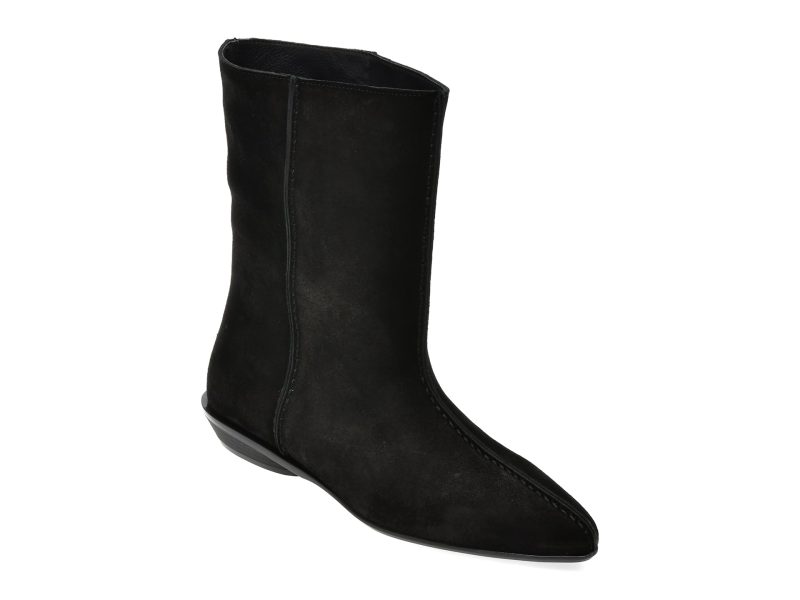 Botine EPICA negre, 5005116, din piele intoarsa