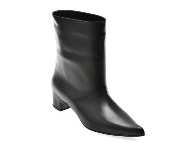 Botine EPICA negre, 6727034, din piele naturala