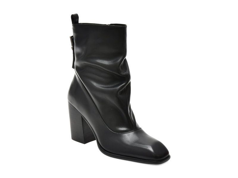 Botine EPICA PREMIUM negre, 1791, din piele naturala